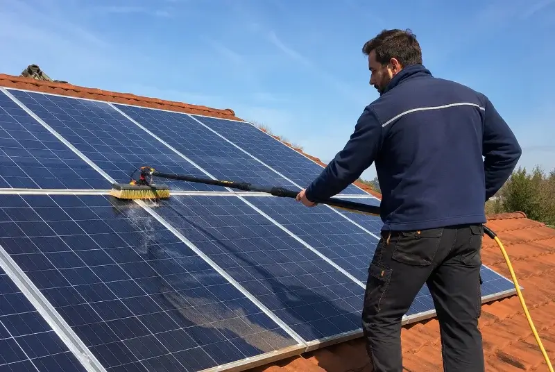 Nettoyage et entretien de panneaux solaires à Montussan